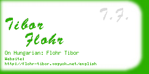 tibor flohr business card